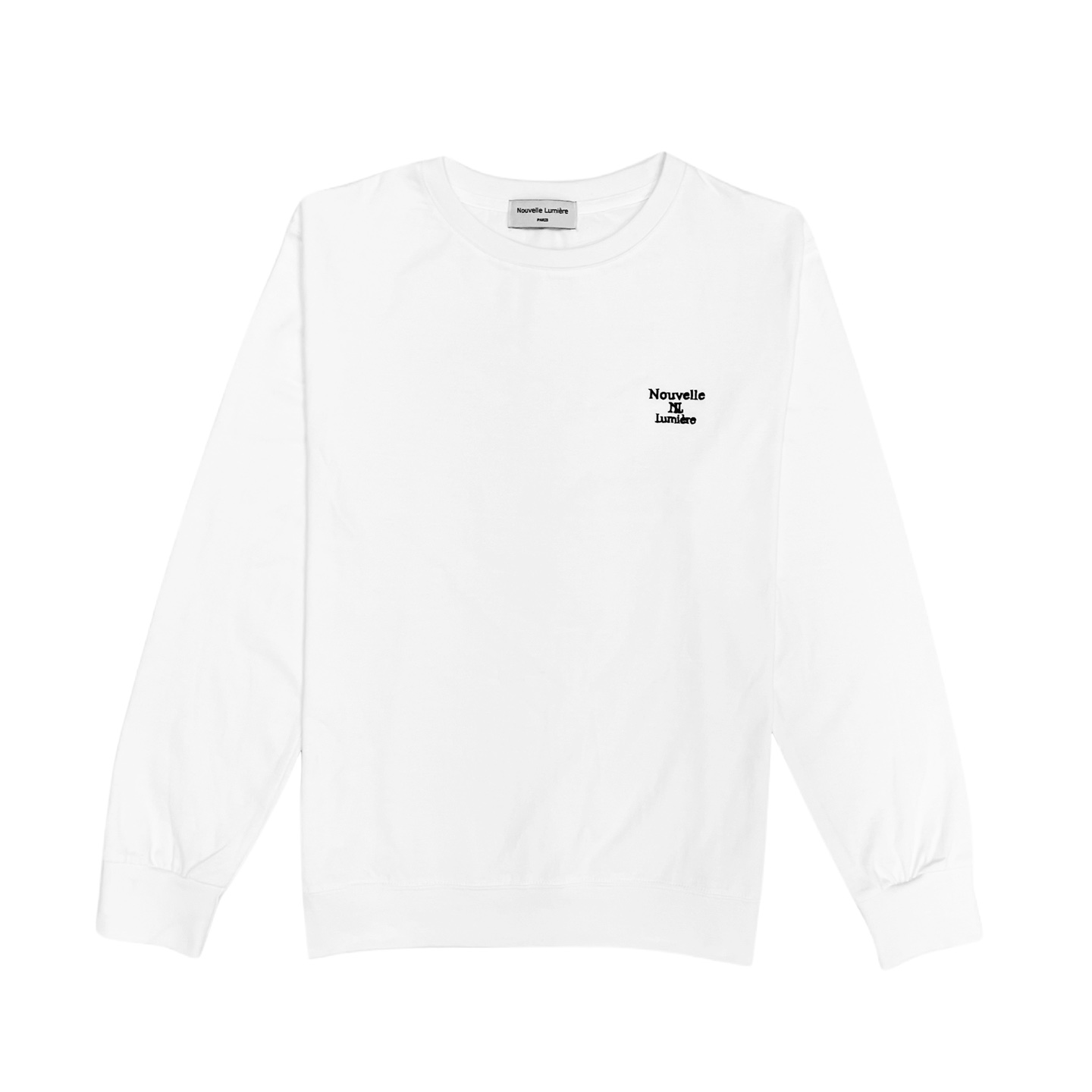 Nuvelemiere Classic Long Sleeve Sweatshirt White