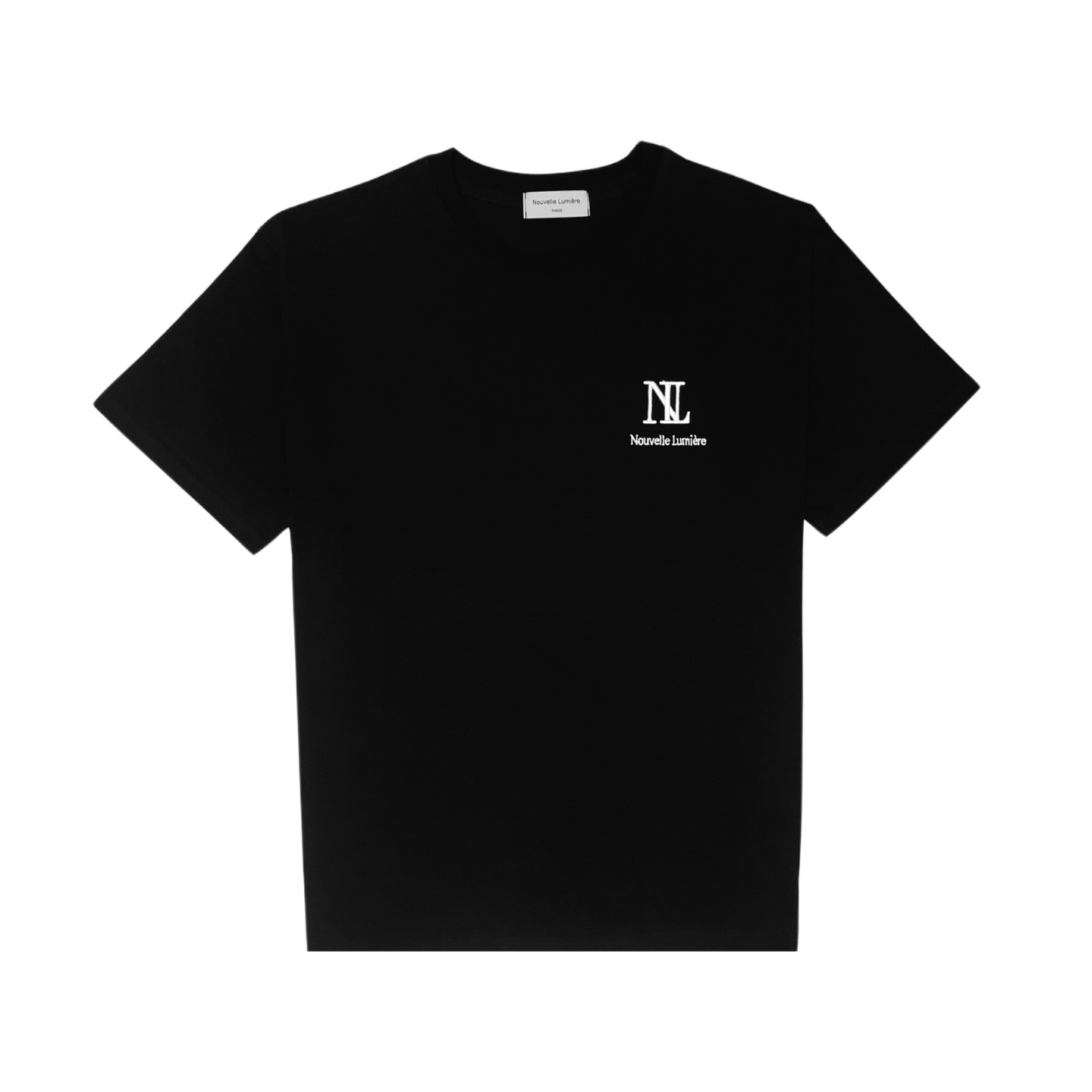 Nouvelmière Signature Logo Black Short-sleeved T-shirt (Big ver.)