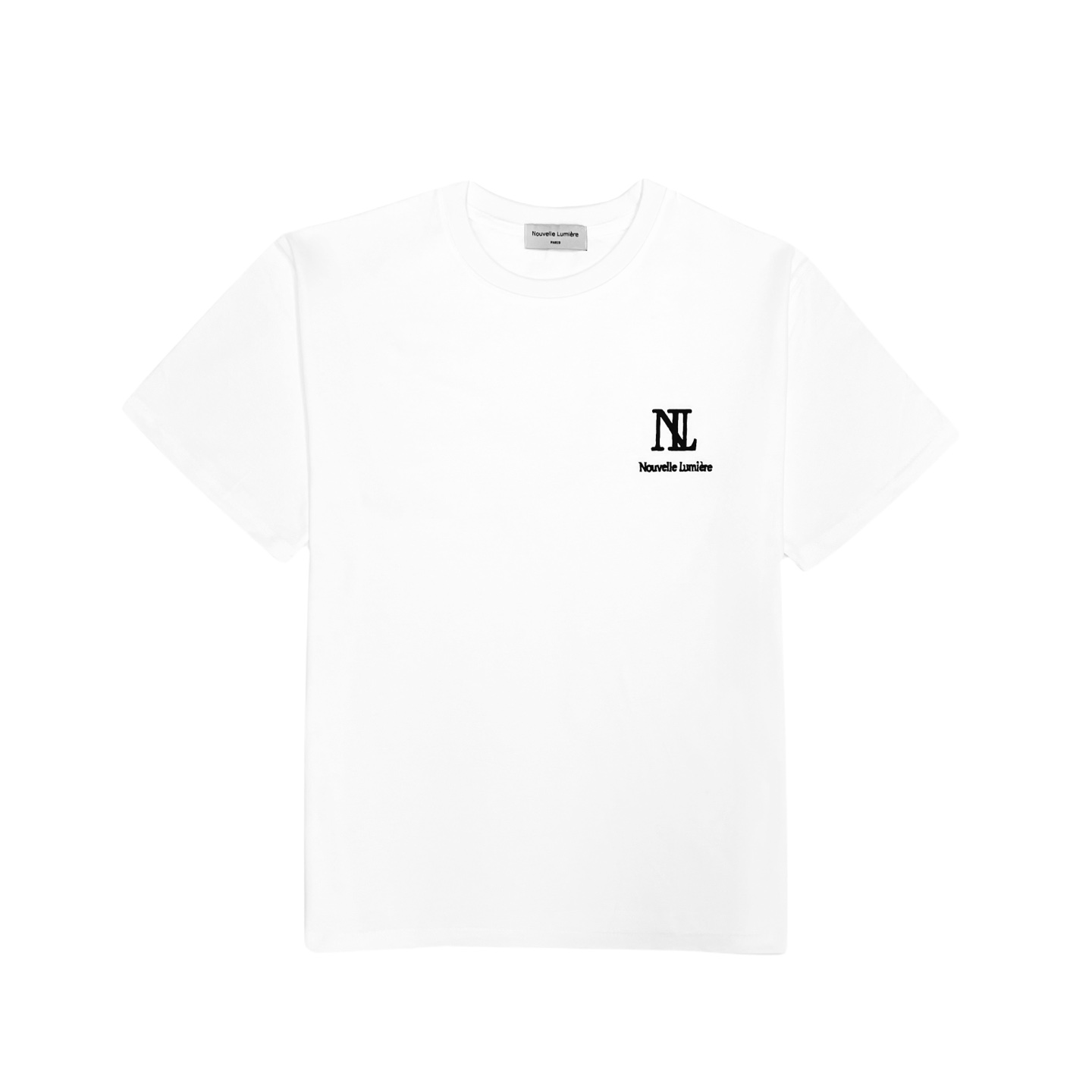 Nouvelmière Signature Logo White Short-Sleeved T-shirt (Big ver.)