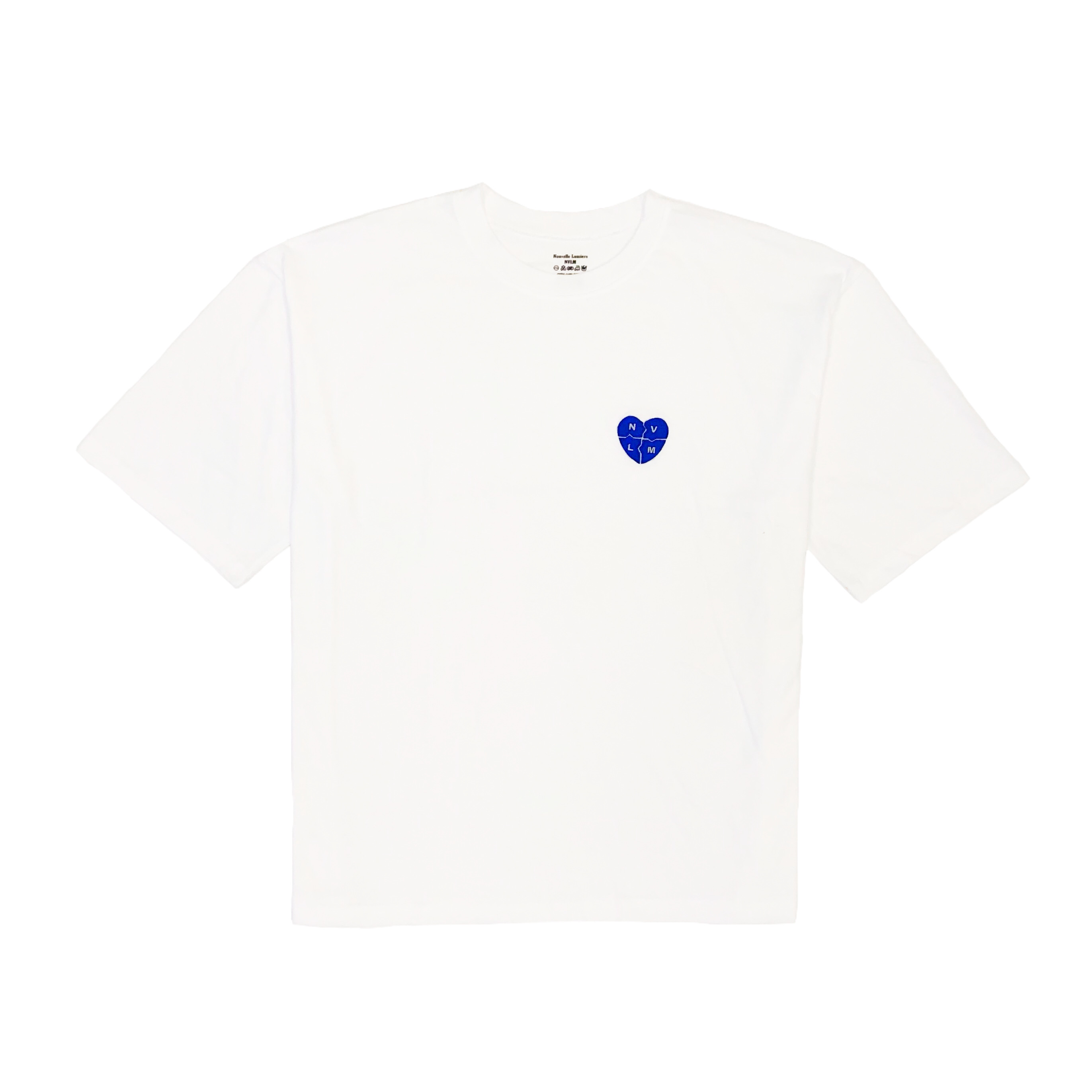 Nouvelle Miere Heart White Short-Sleeved T-Shirt