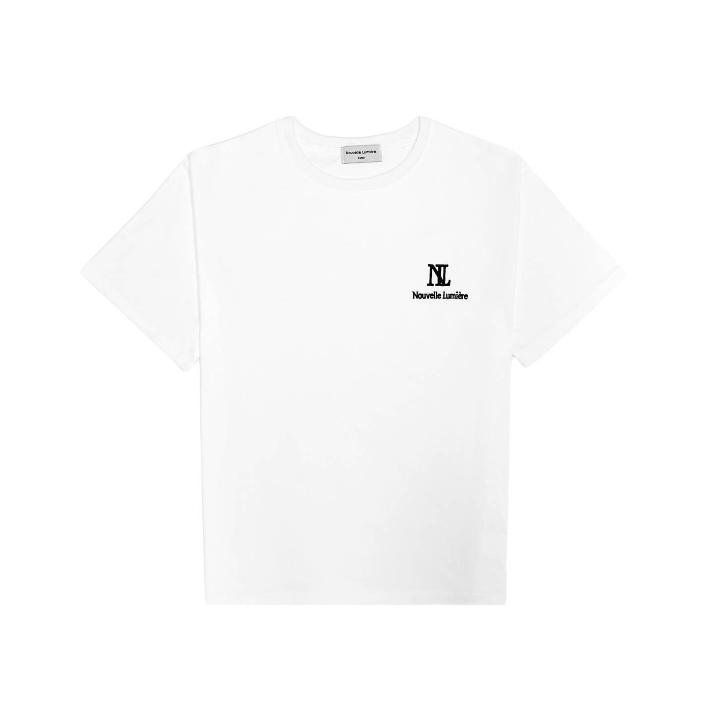 Nubelmiere Signature Logo White Short-Sleeved T-Shirt (Small ver.)