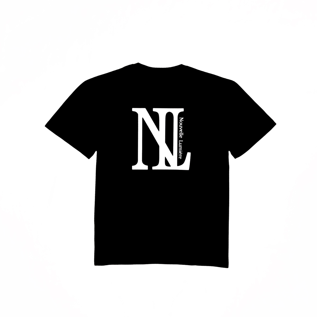 ヌーベルミエール 白ロゴ ブラック 半袖 Tシャツ