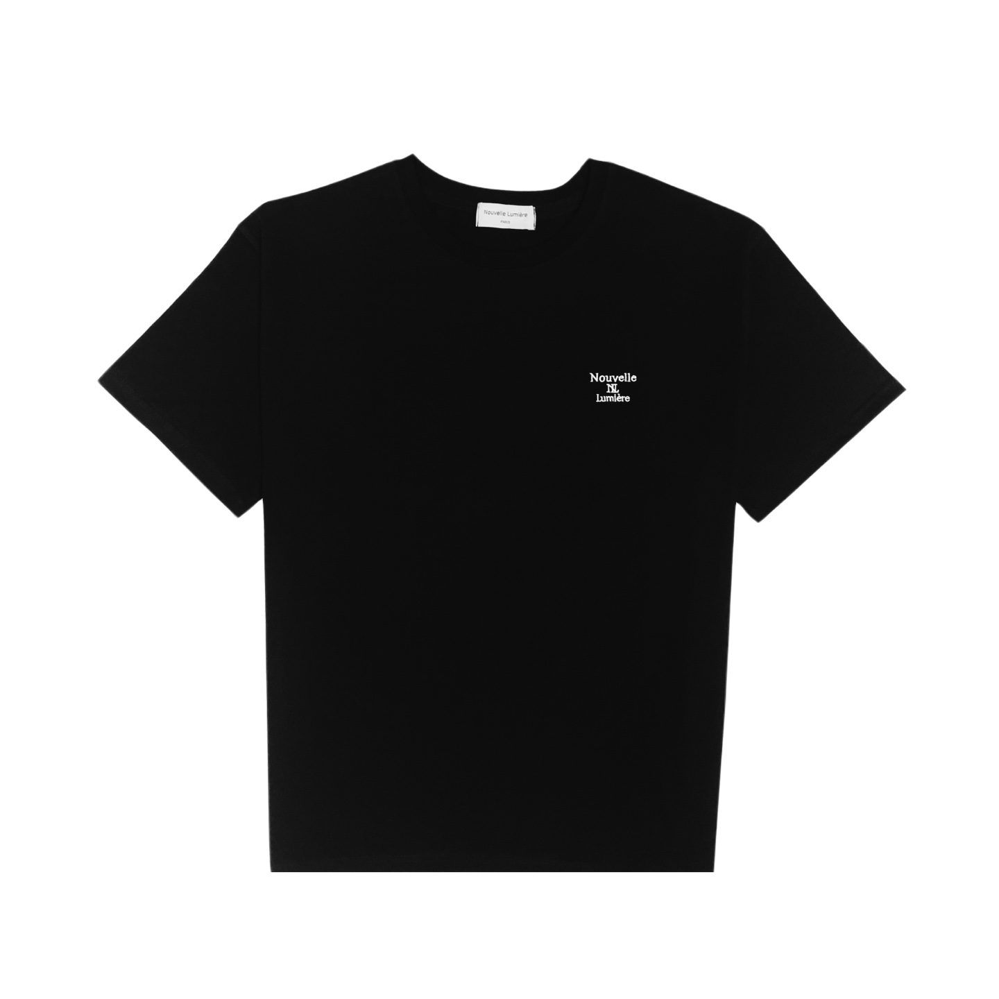 Nubelmiere Classic Embroidery Logo Black Short-Sleeved T-Shirt